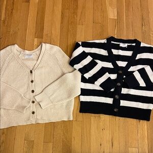 Old Navy 2 cotton cardigans (M and L, both fit the same, like M)